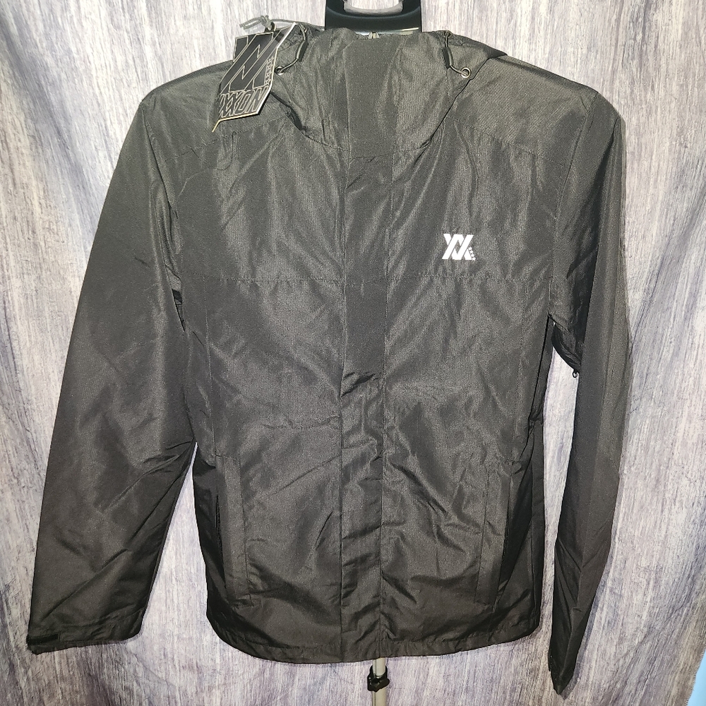 DIXXON Flannel Company Men's Black Waterproof Rain Lighyweight Jacket Size Small